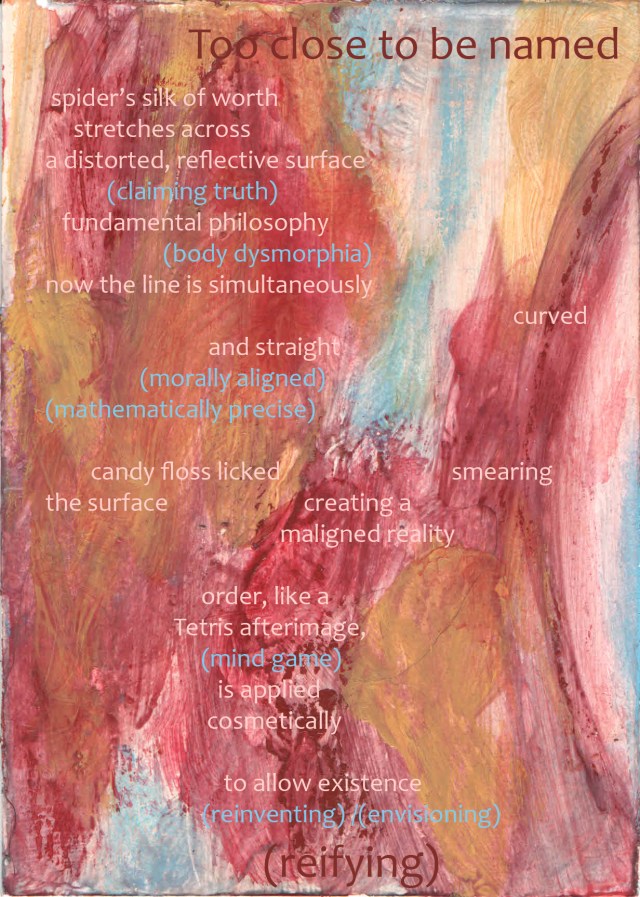 Acrylic on paper 2005 Anna Chamberlain, poetry 2013